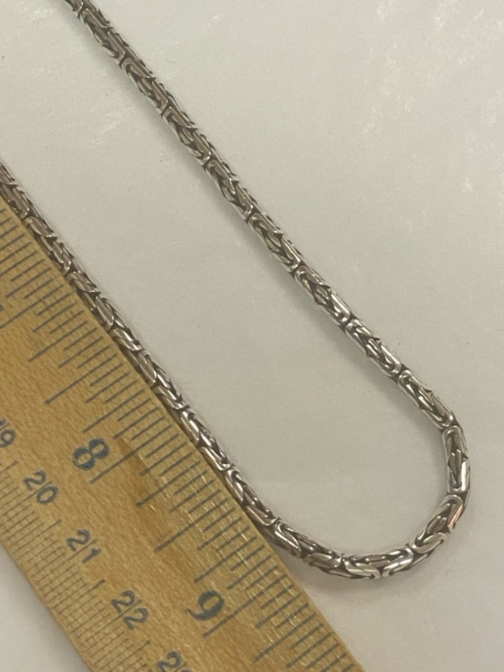 Sterling 925 Silver Vintage Byzantine Chain Necklace 18โ Excellent Condition - Picture 3 of 8